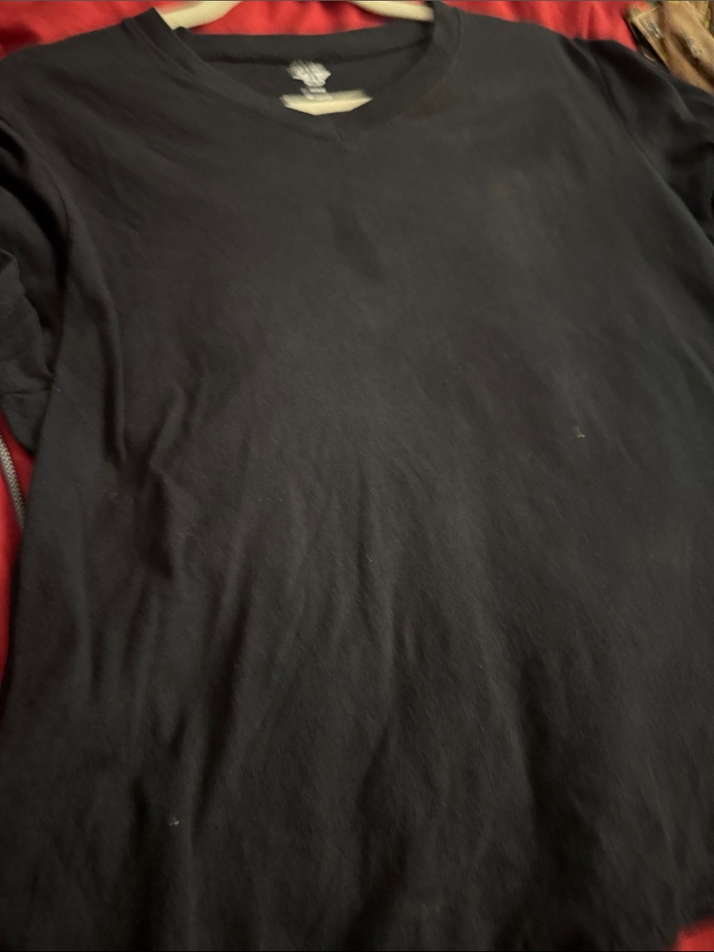 Dockers Black T‑Shirt with White Logo Print